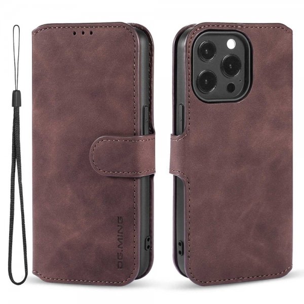 Dg.Ming iPhone 14 Pro Max Etui Retro Kaffe