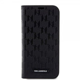 Karl Lagerfeld iPhone 14 Pro Max Etui Saffiano Monogram Svart