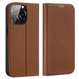 Dux Ducis iPhone 14 Pro Max Etui Skin X2 Series Brun