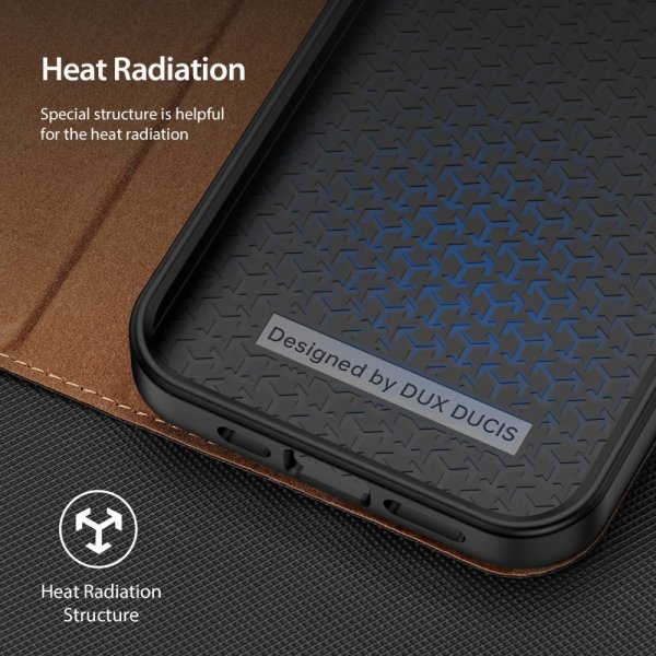 Dux Ducis iPhone 14 Pro Max Etui Skin X2 Series Brun