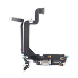 iPhone 14 Pro Max ladekontakt med flexkabel original - hvit