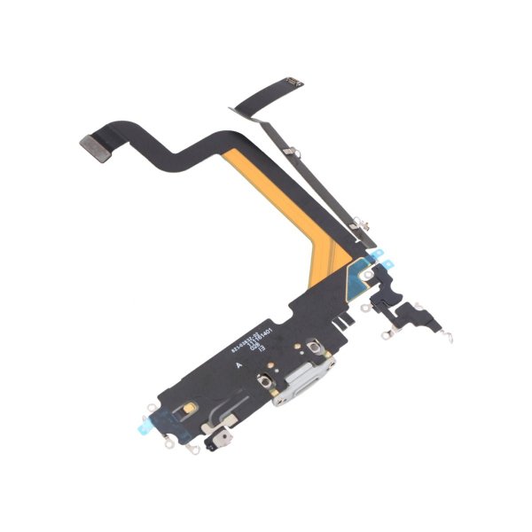 iPhone 14 Pro Max ladekontakt med flexkabel original - hvit