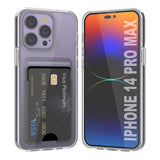 Rvelon iPhone 14 Pro Max Deksel Kortholder Transparent