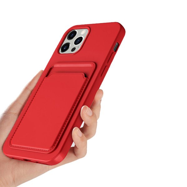 iPhone 14 Pro Max Deksel Kortholder Rød