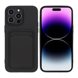 iPhone 14 Pro Max Deksel Kortholder Svart