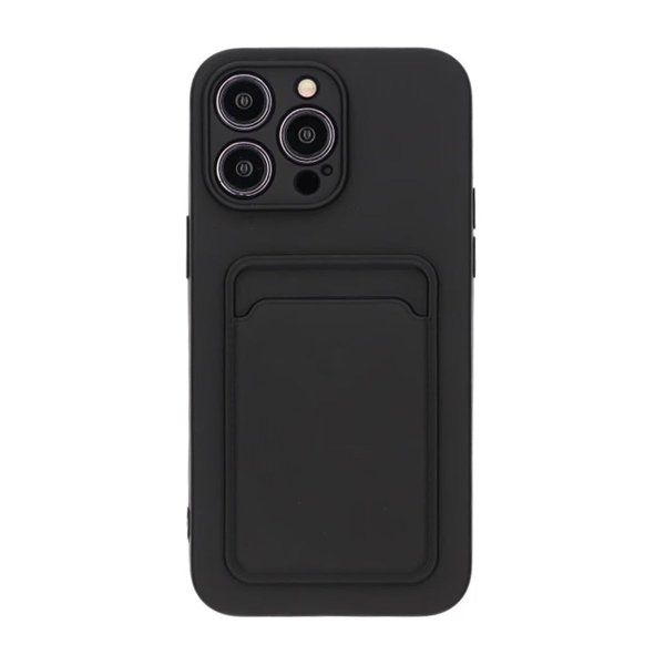 iPhone 14 Pro Max Deksel Kortholder Svart