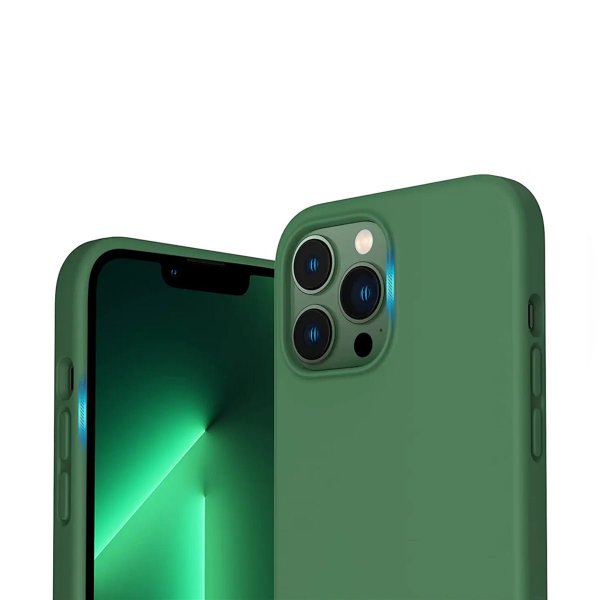 Rvelon iPhone 14 Pro Max Deksel Silikon Grønn