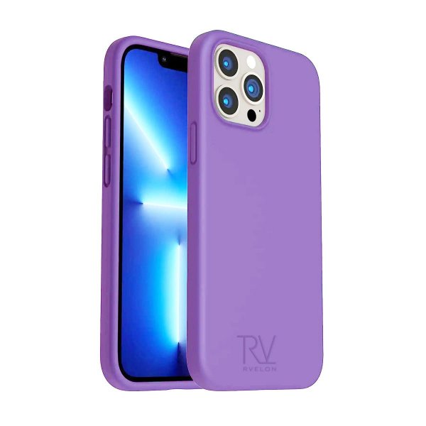 Rvelon iPhone 14 Pro Max Deksel Silikon Lilla