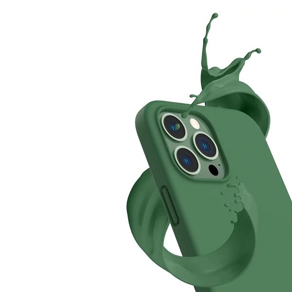 Rvelon iPhone 14 Pro Max Deksel Silikon MagSafe Grønn