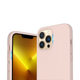 Rvelon iPhone 14 Pro Max Deksel Silikon MagSafe Sandrosa