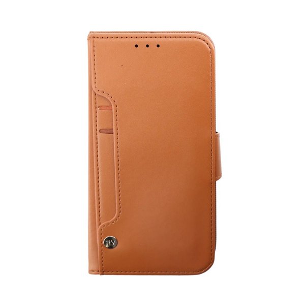 Rvelon iPhone 14 Pro Max Etui Utbrettbar Kortlomme Brun