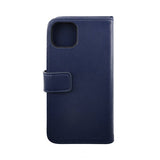 Rvelon iPhone 14 Pro Max Etui Ekte Skinn Blå