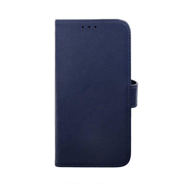 Rvelon iPhone 14 Pro Max Etui Ekte Skinn Blå