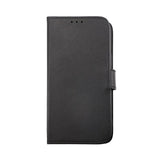 Rvelon iPhone 14 Pro Max Etui Ekte Skinn Svart