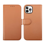 Rvelon iPhone 14 Pro Max Etui Detachable Wallet Case Brun