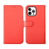 Rvelon iPhone 14 Pro Max Etui Detachable Wallet Case Rød