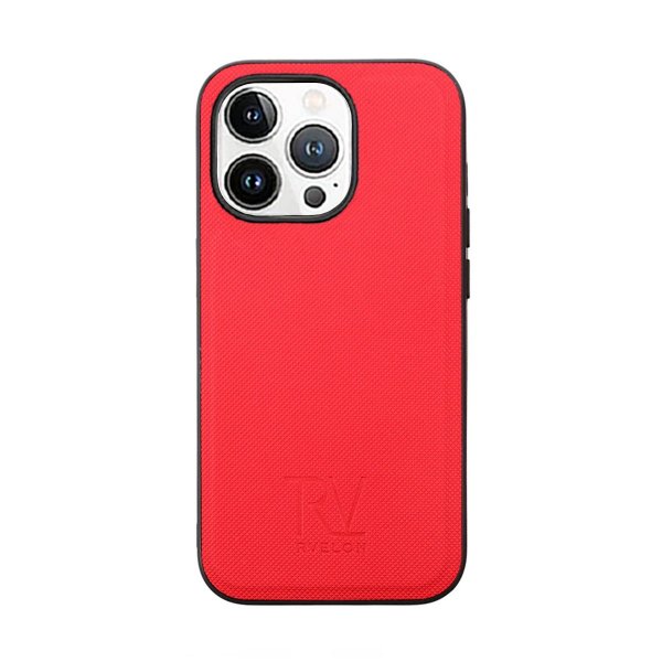 Rvelon iPhone 14 Pro Max Etui Detachable Wallet Case Rød