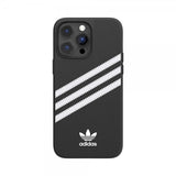 Adidas iPhone 14 Pro Max Deksel 3 Stripes Snap Case Svart Hvit