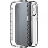Black Rock iPhone 14 Pro Max Deksel 360° Real Glass Case Svart Klar
