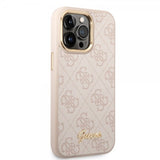 Guess iPhone 14 Pro Max Deksel 4G Logo Rosa