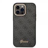 Guess iPhone 14 Pro Max Deksel 4G Logo Svart