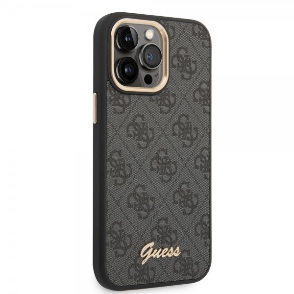 Guess iPhone 14 Pro Max Deksel 4G Logo Svart