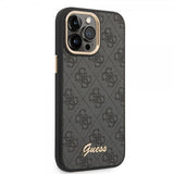 Guess iPhone 14 Pro Max Deksel 4G Logo Svart
