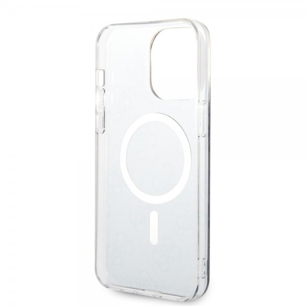 Guess iPhone 14 Pro Max Deksel 4G Pattern MagSafe Svart