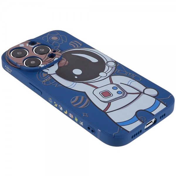 iPhone 14 Pro Max Deksel Astronaut Blå Brun