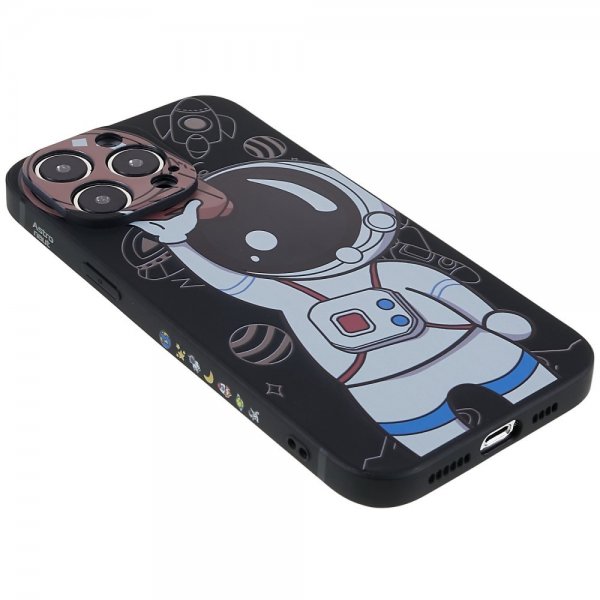 iPhone 14 Pro Max Deksel Astronaut Svart Brun