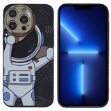 iPhone 14 Pro Max Deksel Astronaut Svart Grå