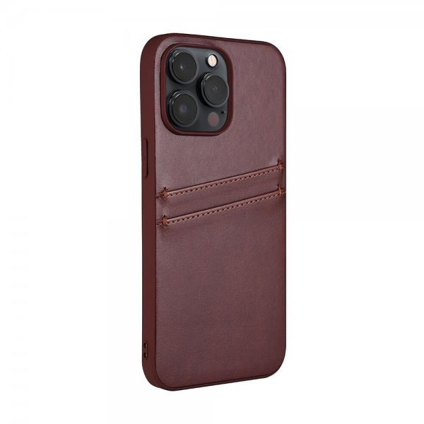 Buffalo iPhone 14 Pro Max Deksel Backcover with Card Slots Brun