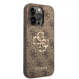 Guess iPhone 14 Pro Max Deksel Big Metal Logo Brun