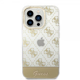 Guess iPhone 14 Pro Max Deksel Bottom Stripe Script Logo Gull