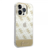 Guess iPhone 14 Pro Max Deksel Bottom Stripe Script Logo Gull