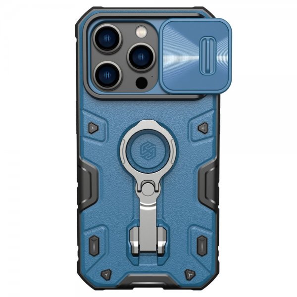 Nillkin iPhone 14 Pro Max Deksel CamShield Armor Pro MagSafe Blå