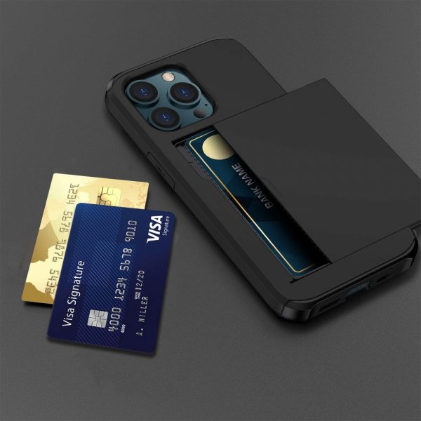 iPhone 14 Pro Max Deksel Card Slide Svart