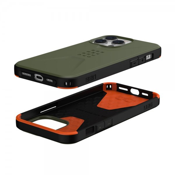 Urban Armor Gear (UAG) iPhone 14 Pro Max Deksel Civilian Olive