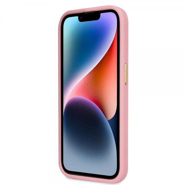Guess iPhone 14 Pro Max Deksel Croco Rosa