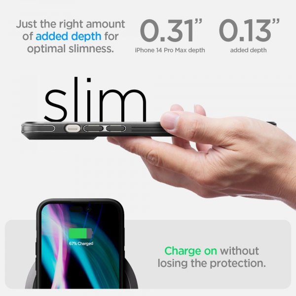 Spigen iPhone 14 Pro Max Deksel Cryo Armor Matte Black