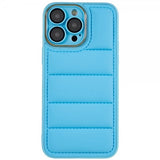 iPhone 14 Pro Max Deksel Down Jacket Design Blå