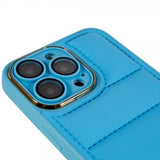 iPhone 14 Pro Max Deksel Down Jacket Design Blå