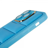 iPhone 14 Pro Max Deksel Down Jacket Design Blå