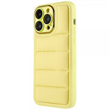 iPhone 14 Pro Max Deksel Down Jacket Design Gul