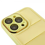 iPhone 14 Pro Max Deksel Down Jacket Design Gul