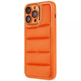 iPhone 14 Pro Max Deksel Down Jacket Design Oransje