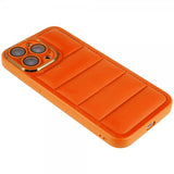 iPhone 14 Pro Max Deksel Down Jacket Design Oransje