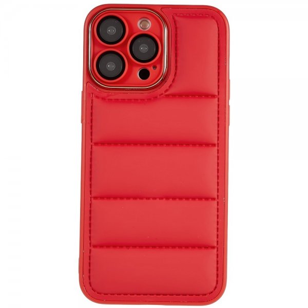 iPhone 14 Pro Max Deksel Down Jacket Design Rød