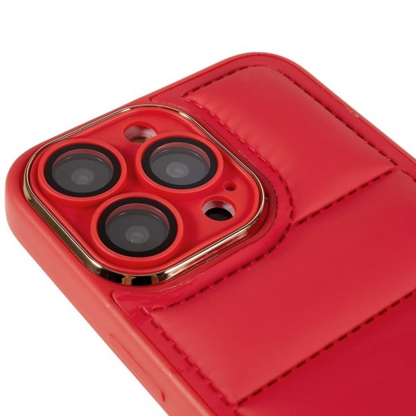 iPhone 14 Pro Max Deksel Down Jacket Design Rød