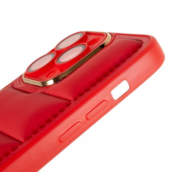 iPhone 14 Pro Max Deksel Down Jacket Design Rød